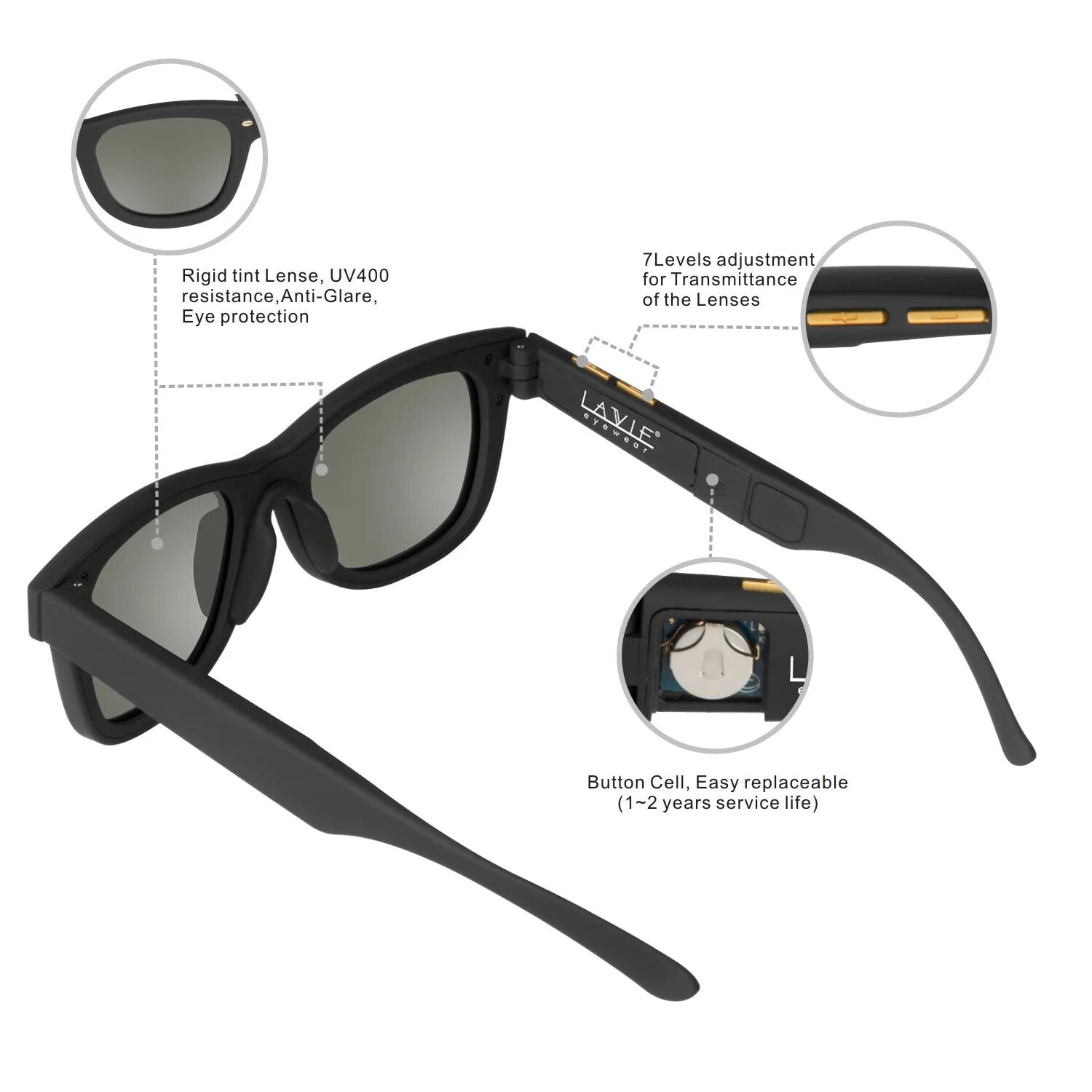 SunSense Adaptive Tint Sunglasses