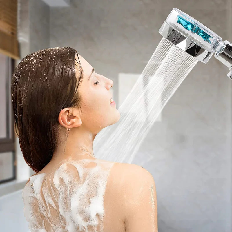 360° Rotation Turbo Fan Shower Head