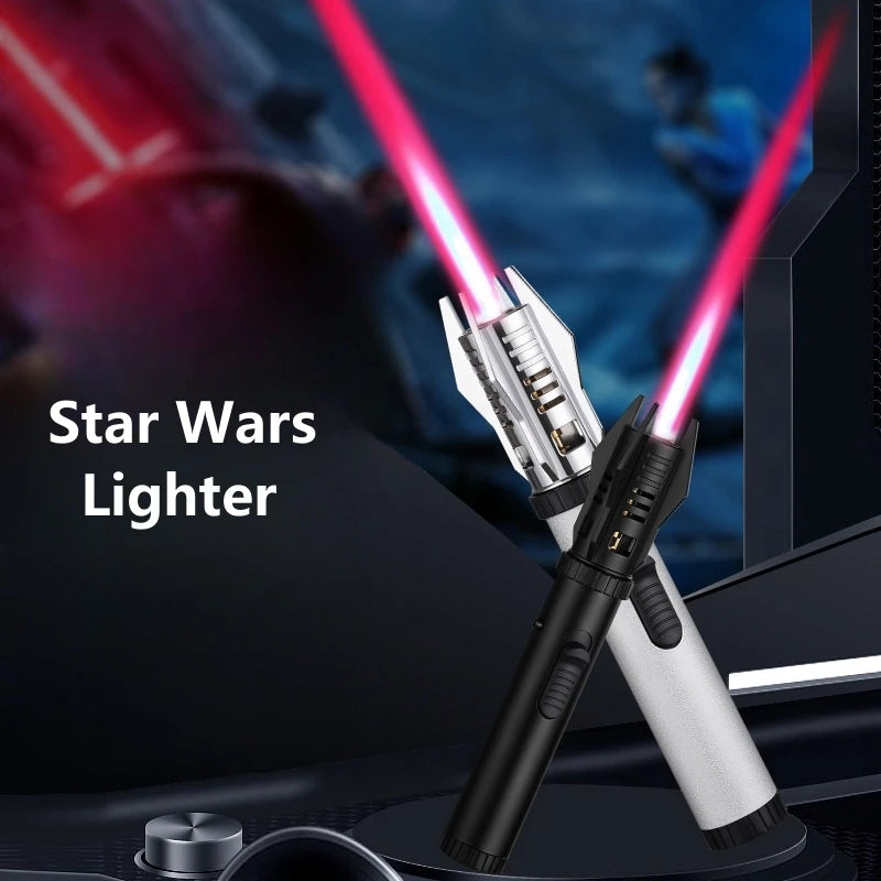 Planet Lightsaber Butane Gas Lighter - 360° Turbine Torch Jet