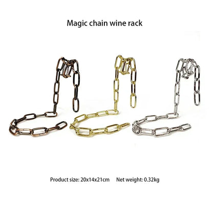 Magical Suspension Iron Chain Wine Rack