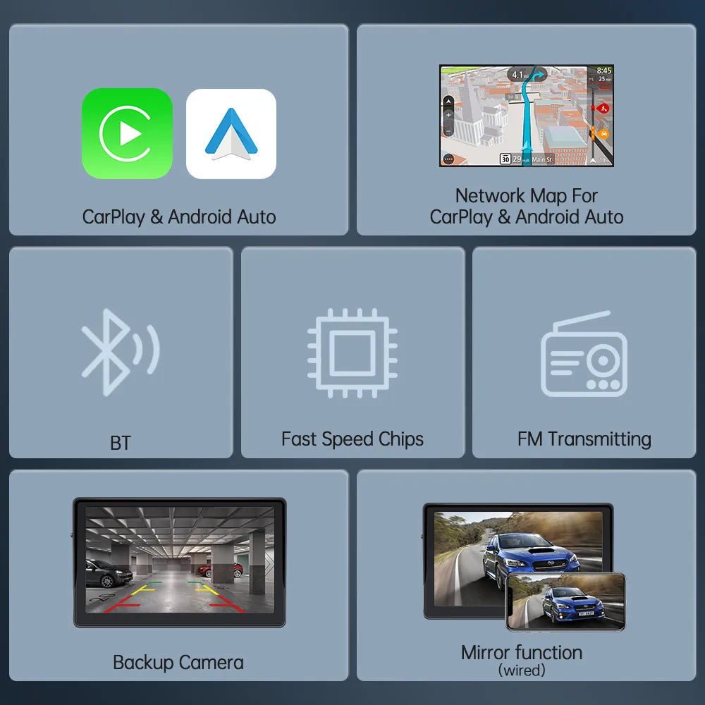 CarPlay & Android Car Wireless Video Player