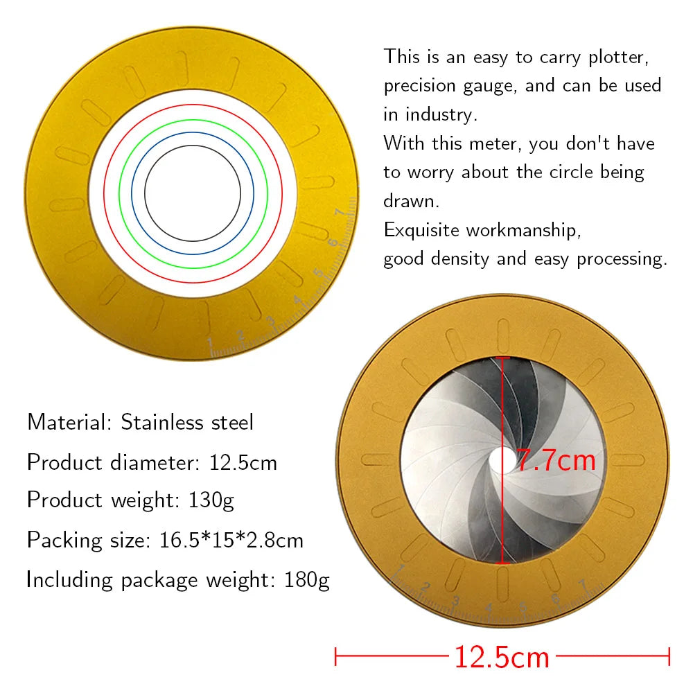 Professional Stainless Steel Compass Circle Drawing Tool