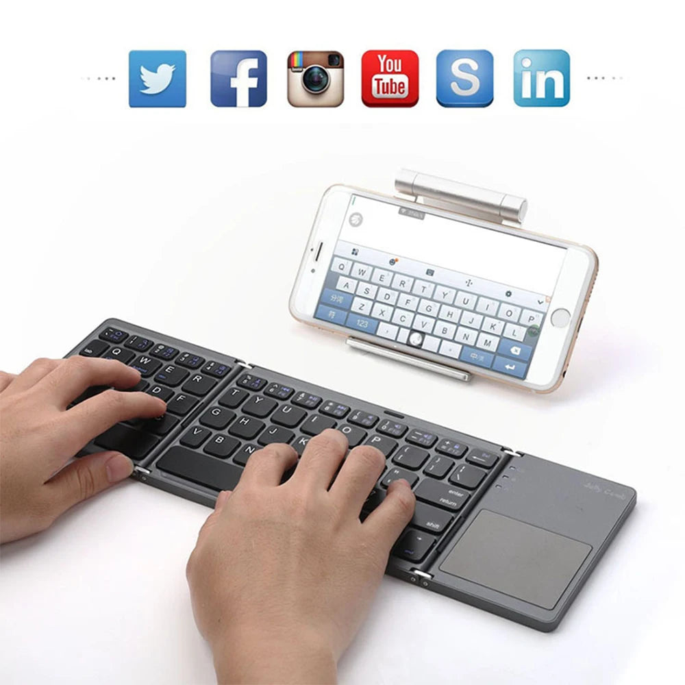 Mini Wireless Keyboard with Touchpad