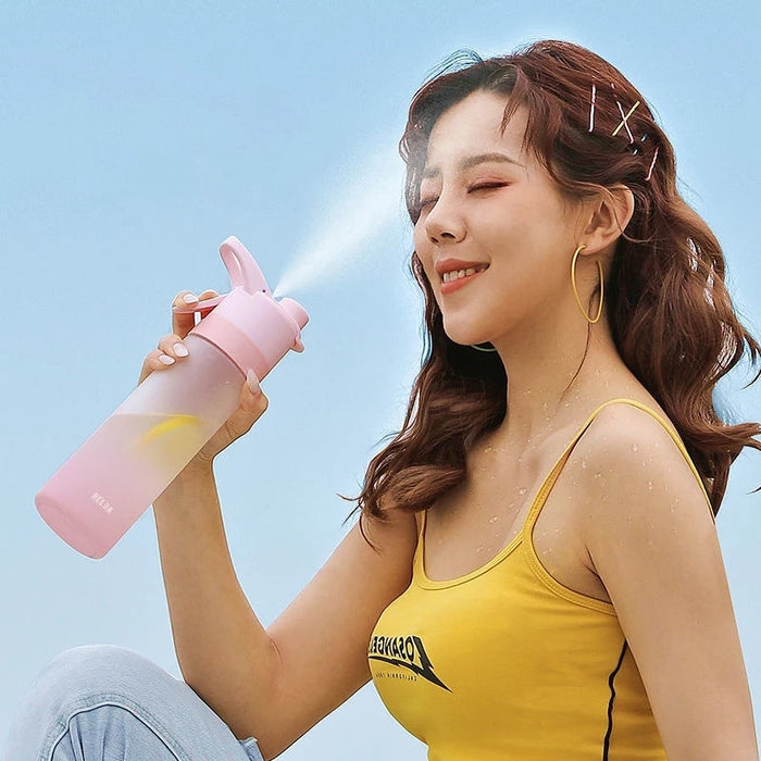 HydrateBliss Spray Water Bottle