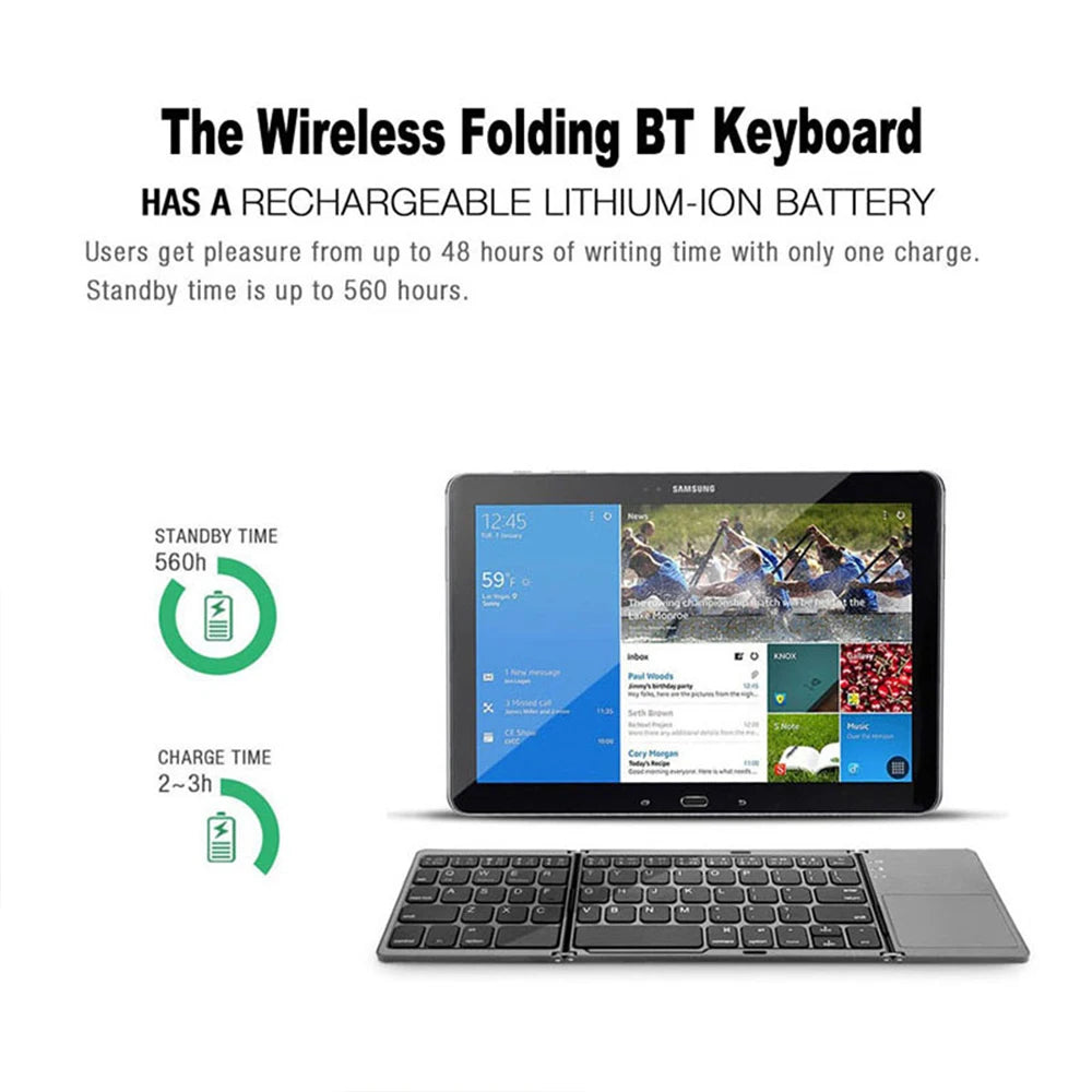 Mini Wireless Keyboard with Touchpad