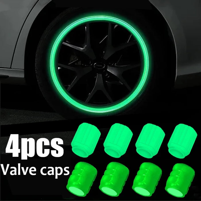 Glow In The Dark Tire Valve Cap