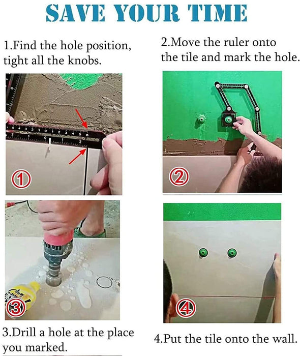Construction Tools Multi Angle Measuring Ruler