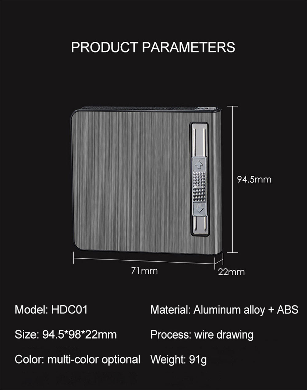 Metal Ciggerate Case