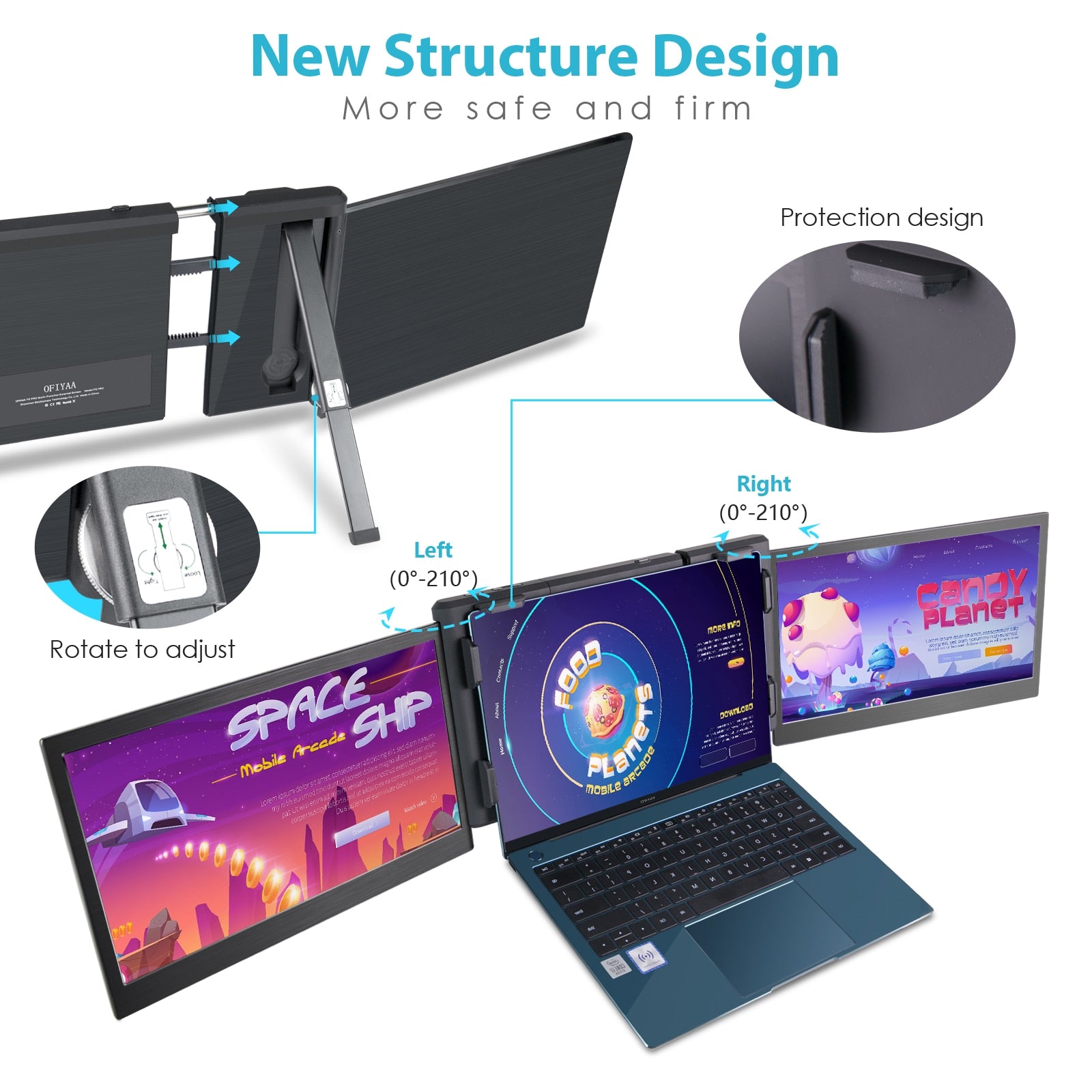 Dual Monitor Laptop Extender