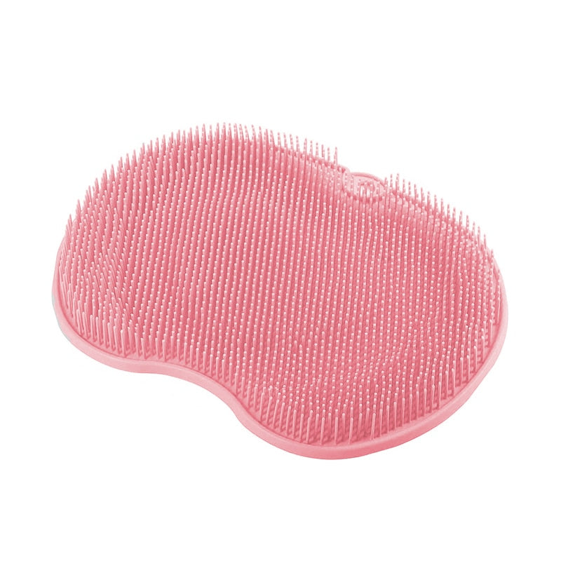 SiliScrub - Non-slip Silicone Back Brush and Foot Massage Shower Mat