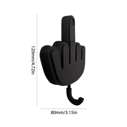 CheekyHooks - Middle Finger Self-Adhesive Key Holder and Wall Hanger