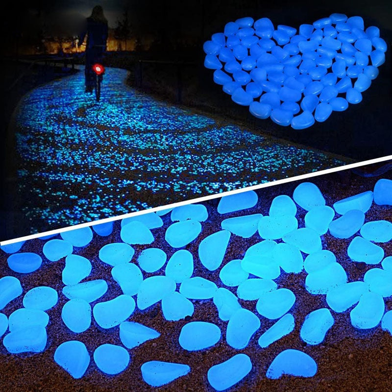 Glow In Dark Garden Pebbles