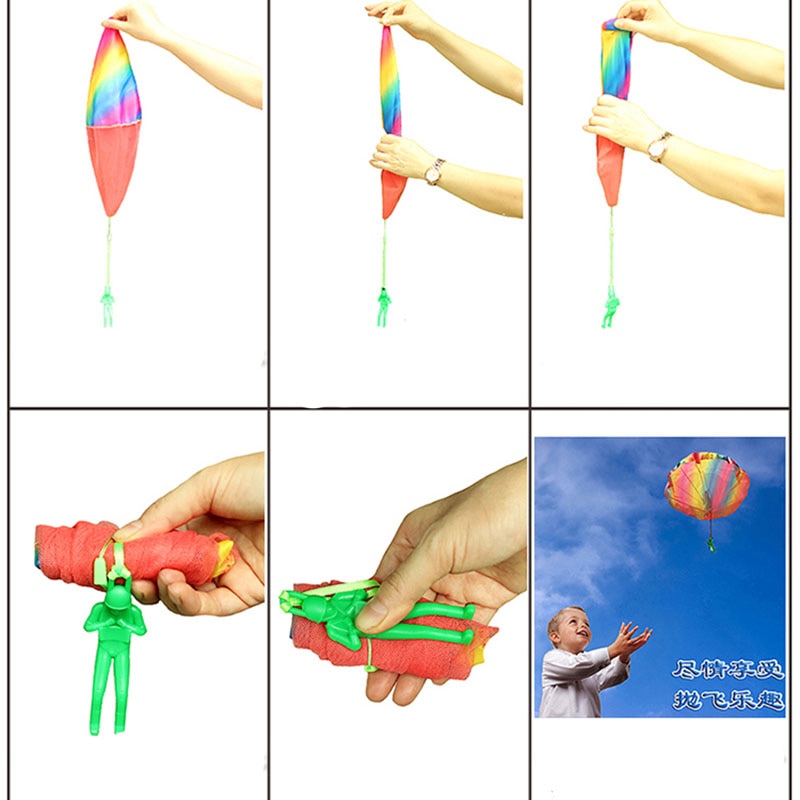 Hand Throwing Parachute Toy