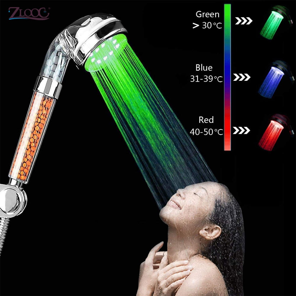 Purifying Multi Color Shower Head