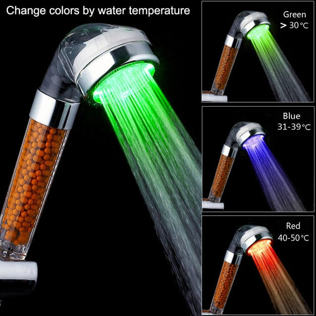 Purifying Multi Color Shower Head