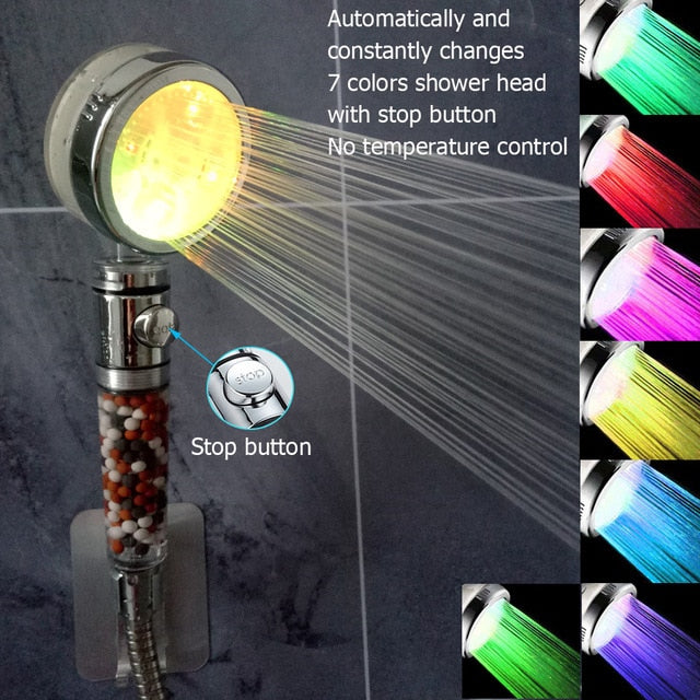 Purifying Multi Color Shower Head