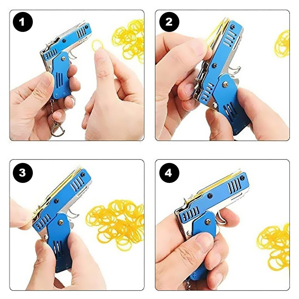 Keychain Rubber Band Gun