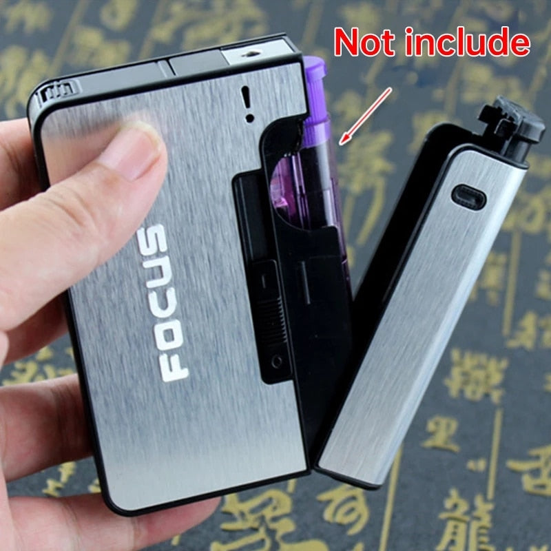 Portable Lighter Cigarette Case