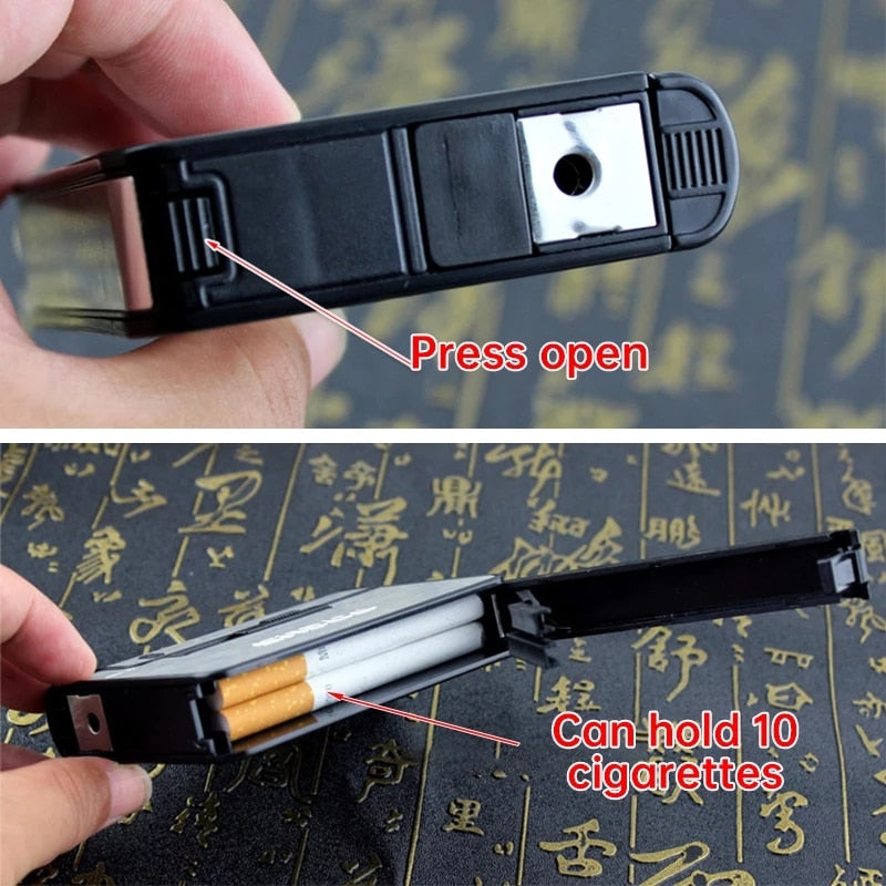 Portable Lighter Cigarette Case