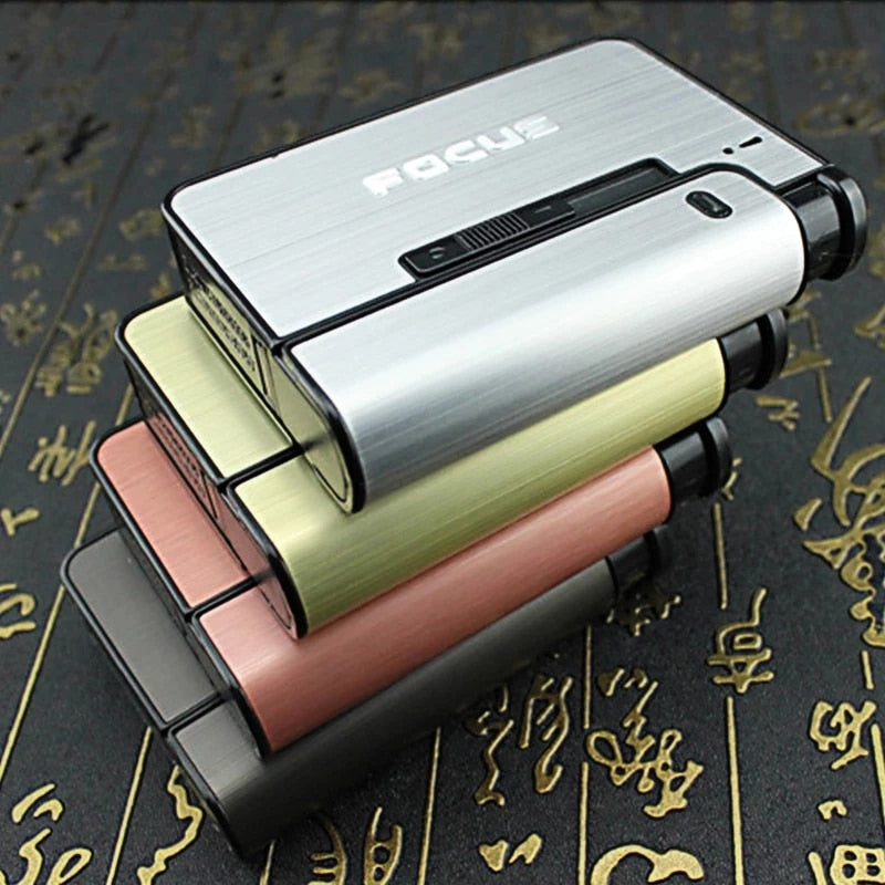 Portable Lighter Cigarette Case